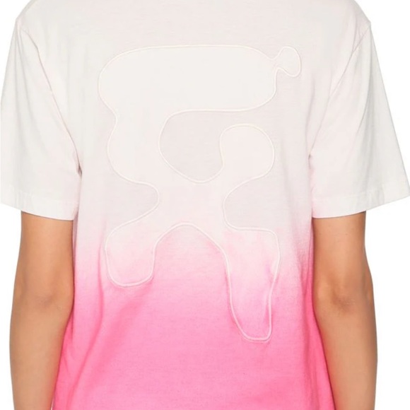 Off white ombré t shirt , white and fuchsia with logo in the back - Picture 5 of 6